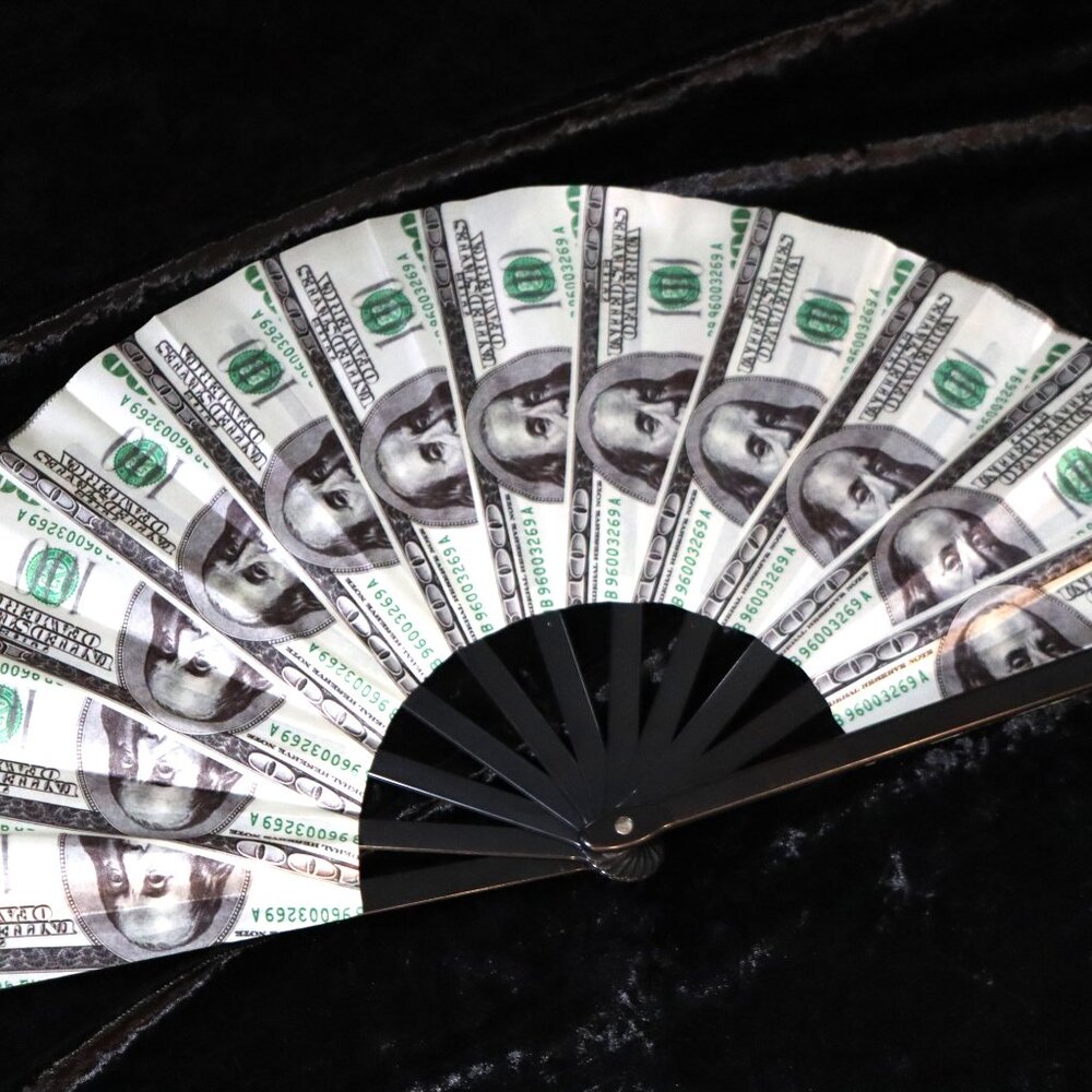 💸 “Secure the Bag” Money Print Fan – Big Boss Energy! 💅 - Picture 2 of 2